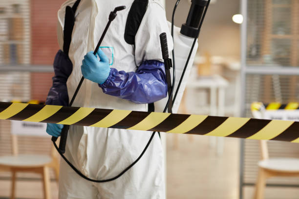 Professional Biohazard Cleanup technician working in Summerland, CA